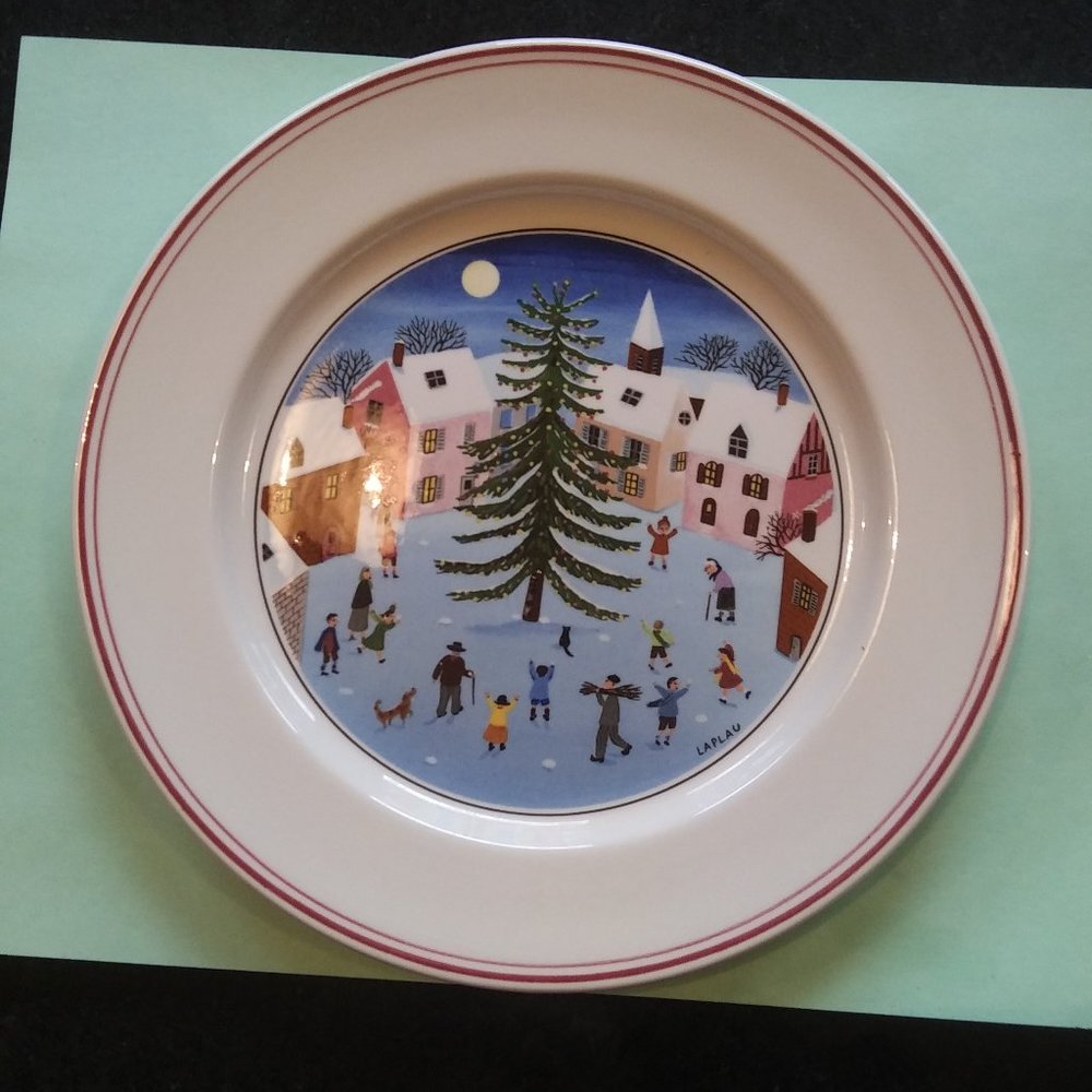 villeroy and boch naif christmas plate